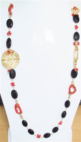 Collana Morfea Gioielli Donna in Ottone Corallo 0010125 - 0010125